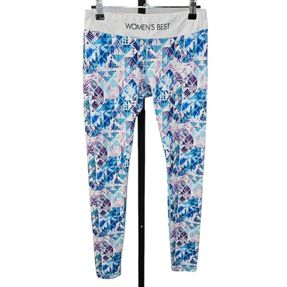 Womens Best Pattern V Back Leggings Size Small - Picture 1 of 8